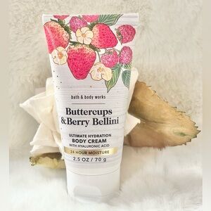 New with tags BATH AND BODY WORKS BUTTERCUPS & BERRY BELLINI ULTIMATE BODY CREAM